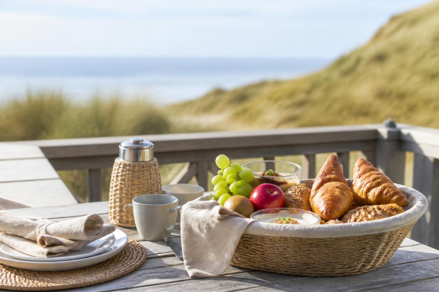 Frühstückstisch am Fenster